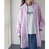 ライラックピンク | シャツ レディース トップス オーバーサイズ チュニック 長袖 カラーシャツ | HUG.U