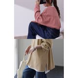 トップス レディース カットソー ロンT オーバーサイズ Tシャツ 長袖 チュ | HUG.U | 詳細画像11 
