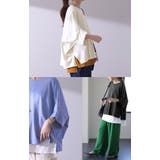 Tシャツ レディース トップス カットソー 二の腕カバー 半袖 5分袖 ドルマ | HUG.U | 詳細画像18 