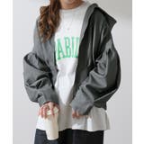 杢グレー | パーカー レディース トップス アウター ライトアウター フード フーディー | HUG.U