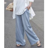 デニム レディース パンツ ワイドパンツ デニムパンツ 綿 麻 ジーンズ ボト | HUG.U | 詳細画像5