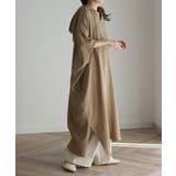 ラテベージュ | ワンピース レディース コットン 綿 100% 半袖 パーカーワンピース ロン | HUG.U