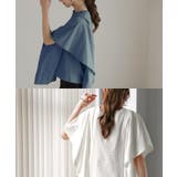 Tシャツ レディース トップス 綿 体型カバー ゆったり 半袖 チュニック オ | HUG.U | 詳細画像8 