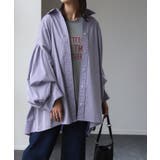 ラベンダーブルー | シャツ レディース トップス チュニック ブラウス ぽわん袖 バルーンスリーブ | HUG.U