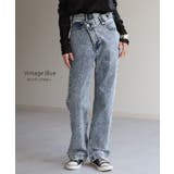 デニム パンツ デニムパンツ ハイライズ レディース アシメ 大きいサイズ ジ | HUG.U | 詳細画像15 