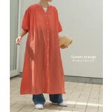 ワンピース レディース ロング コットン 半袖 ナチュラル ぽわん袖 ゆったり | HUG.U | 詳細画像11 