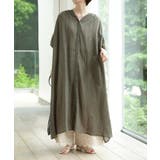 ワンピース レディース ロング コットン 半袖 ナチュラル ぽわん袖 ゆったり | HUG.U | 詳細画像5 