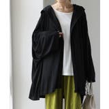 ブラック | カーディガン レディース パーカー トップス 紫外線対策 薄手 涼 | HUG.U