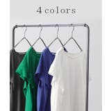 Tシャツ レディース トップス 冷感 フレンチスリーブ 半袖 ドロスト 綿 二 | HUG.U | 詳細画像10 