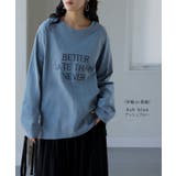 ロゴT レディース Tシャツ トップス 半袖 カットソー 刺繍 ロゴ フレンチ | HUG.U | 詳細画像11 