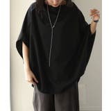 Tシャツ レディース トップス ドルマン 半袖 変形 オーバーサイズ 体型カバ | HUG.U | 詳細画像18 