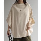 Tシャツ レディース トップス ドルマン 半袖 変形 オーバーサイズ 体型カバ | HUG.U | 詳細画像5 