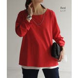 カットソー レディース 秋 新作 インナー トップス ロンT 無地 Tシャツ | HUG.U | 詳細画像10 