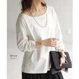 カットソー レディース 秋 新作 インナー トップス ロンT 無地 Tシャツ | HUG.U | 詳細画像18 