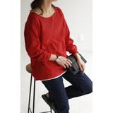 カットソー レディース 秋 新作 インナー トップス ロンT 無地 Tシャツ | HUG.U | 詳細画像22 