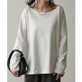 カットソー レディース 秋 新作 インナー トップス ロンT 無地 Tシャツ | HUG.U | 詳細画像5 