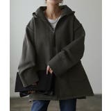 ストーングレー | パーカー レディース 秋 新作 アウター ニット ニットパーカー 体型カバー | HUG.U
