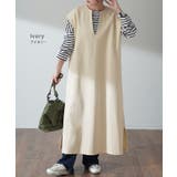 ワンピース ロング ロングワンピ レイヤード レディース スリット フレンチス | HUG.U | 詳細画像14