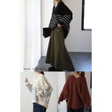 ニット ドルマンスリーブ レディース 体型カバー ティーシャツ 綿100 チュ | HUG.U | 詳細画像6 