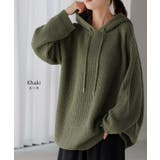 ニット フード ニットパーカー フーディー レディース セーター パーカー ト | HUG.U | 詳細画像10 