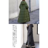 アウター 中綿 コート 暖か ダウン フェイクダウン ベンチコート スタンドカ | HUG.U | 詳細画像12 