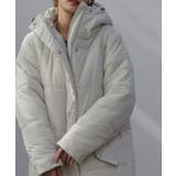 パールホワイト | アウター 中綿 コート 暖か ダウン フェイクダウン ベンチコート スタンドカ | HUG.U