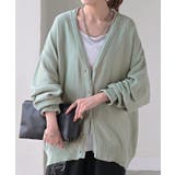 薄手verミント | カーディガン チクチクしない ニット レディース セーター トップス 長袖 カ | HUG.U