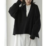 ブラック | トップス スウェット 体型カバー レディース トレーナー レイヤード チュニッ | HUG.U