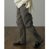アースグレー(レギュラー丈) | ワイドパンツ ボトムス ストレッチ テーパードパンツ バギーパンツ ロング ゴ | HUG.U