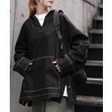 ブラックデニム | デニムパーカー オーバーサイズ アウター デニムパーカー トップス レディース | HUG.U