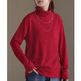 レッド | カットソー オフタートル インナー | HUG.U