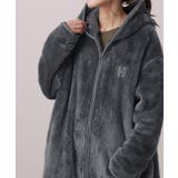 アースグレー | ルームウェア レディース 着る毛布 | HUG.U