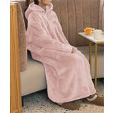 ソフトピンク | ルームウェア レディース 着る毛布 | HUG.U