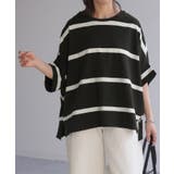 Tシャツ ボーダー 体型カバー | HUG.U | 詳細画像5 