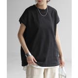 ブラック | Tシャツ レディーストップス フレンチスリーブ | HUG.U