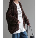 ブラウン | トップス カーデ ポップコーン | HUG.U