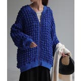 ブルー | トップス カーデ ポップコーン | HUG.U