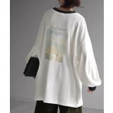 ホワイト | カットソー ロンT プリント | HUG.U