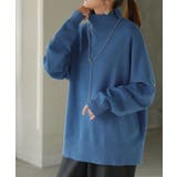 ブルー | ニット タートルネック レディース | HUG.U