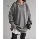 ニット 選べるネック ロング | HUG.U | 詳細画像18 