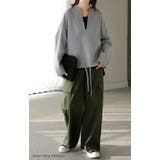 スウェット Vネック レディース | HUG.U | 詳細画像5 