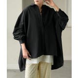 ブラック | シャツ チュニック ロング | HUG.U