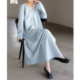 アッシュライトブルー | ワンピース ロング イージーケア | HUG.U