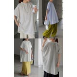 シャツ ストライプ ノーカラー | HUG.U | 詳細画像21 