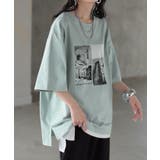 アッシュブルー | Tシャツ プリント 接触冷感 | HUG.U