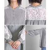 シャツ レディース ノーカラー | HUG.U | 詳細画像21 