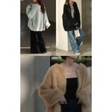 カーディガン フェザー パフスリーブ | HUG.U | 詳細画像22 