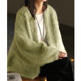 カーディガン フェザー パフスリーブ | HUG.U | 詳細画像23 