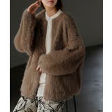 モカ | カーディガン フェザー パフスリーブ | HUG.U