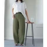 カーキ | パンツ バレルレッグ レディース | HUG.U